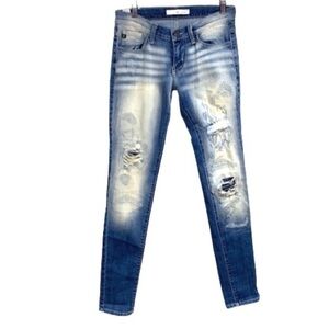 Kancan‎ distressed jeans size 25 skinny faded gently worn baddie denim